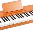 Kids Piano Keyboard, 37 Keys Digital Piano for children, Toddler Music Educational Instrument Toy Wood Piano for 3+ Girls and Boys (Brown)