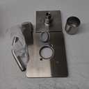 Delta Velum 14 Series Shower Faucet Set, Brushed Nickel Shower Head and Handle Set, Valve Trim Kit, Stainless T14237-SS (Valve Not Included)