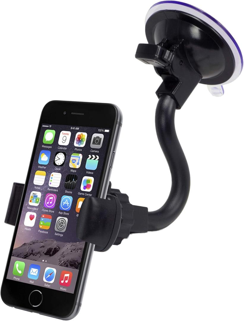Scosche H3GR STICKIT Universal Car Phone Holder Windshield / Dashboard with Suction Cup for The Car, Home or Office (1 Pack)
