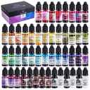 69pcs Concentrated Alcohol Ink Set, Vibrant Colors Alcohol-Based Resin Ink for Epoxy Resin, Alcohol Paint Dye for Resin Art, Tumblers, Epoxy Resin (Each 0.35oz)