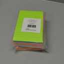 Paper Junkie Lined Sticky Notes in Bright Neon Colors, Self-Stick Memo Notepad 4 inch x 6 inch for Office & School - Pack of 8 Post Notes - 2 Pack