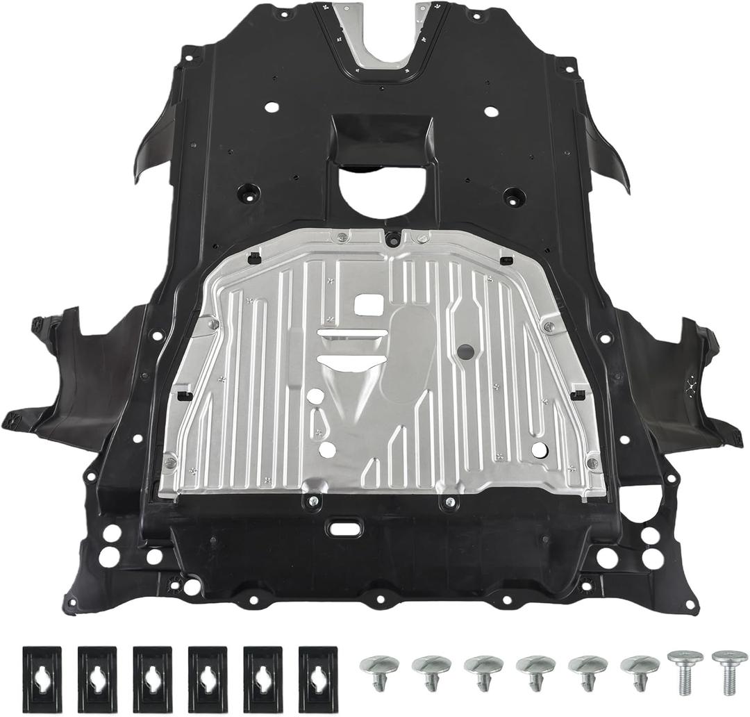 74110-TBA-A00 Engine Splash Guard Under Car Shield Cover Board, Lower Engine Splash Shield Guard Compatible with Honda Civic 2016-2021 Replaces 74110TBAA00 74110TBCA00 90674-TY2-A01
