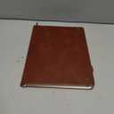 Classic Lined Journal Notebook 8.5x11" A4 Hardcover Leather - Brown - 200 Pages College Ruled Large with Sticky Tabs, Pockets, and Pen Loop for Writing and Journaling - Big Hardback Men and Women