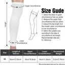 2 Pairs Pre Cut Soccer Socks for Kids, Football Leg Sleeves for Kids | Kids Precut Soccer Socks, Pre Cut Soccer Sleeve Socks for Boy Girl Youth, Football Leg Sleeves for Kids (White) (White)