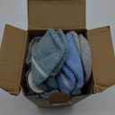 ANTSANG 6 Pairs Merino Wool Quarter Ankle Hiking Running Socks Compression Thermal Thick Cushion Socks for Women Men (Medium, Light Color Combination)