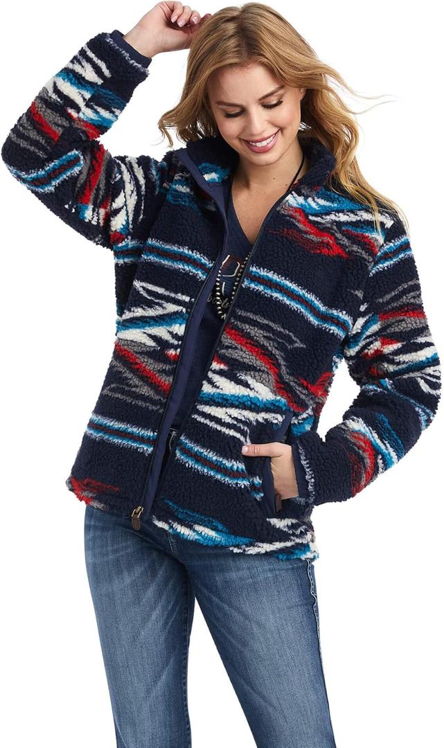 Ariat Female Fleece Chimayo Jacket Chimayo Jcd Sherpa 3X