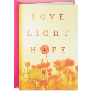 Hallmark Spiritual Easter Card (Love, Light, Hope) for Friends, Neighbors, Siblings