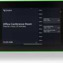 PoE Texas 8" Conference Room Scheduler with Color Changing LED Status - PoE Powered Touch Screen Tablet for Meeting Room Booking - Syncs with All Popular Business Calendars - No Subscription Required