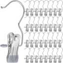 Yinder Boot Hangers Clips Laundry Hooks Hanging Stainless Steel Clothes Pins Portable Hangers for Closet Travel Socks Pants Handbags Hats Towels(Grey,250 Pcs)