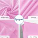 Sugargirl 10x10FT Pink Backdrop Curtains Polyester Photo Backdrop Drapes Curtains 2 Panels with Rod Pockets for Party Birthday Wedding Photography Home Decoration