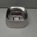 Dog Water Bowl No Spill, 4L All Stainless Steel Slow Water Bowl for Dogs with Non-Slip Base, Spill Proof for Medium Large Messy Drinkers, Slow Drinking, Slobber Stopper, No Mess, Silver 