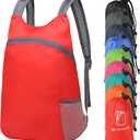 20L Ultra Hiking-Daypack Lightweight Foldable Travel Packable Backpack for Camping Cycling Outdoor,red