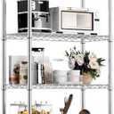 MZG 1000 lbs Storage Shelving 4-Tier Utility Shelving Unit Steel Organizer Wire Rack for Home,Kitchen,Office,Chrome (13.7" D x 23.6" W x 53.4" H)