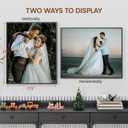 Heimlove 18x22 Metal Picture Frame,Black Aluminum Wall Gallery Poster Puzzles Artwork frames-Real Tempered Glass,Mounting Horizontally or Vertically Decor for Wall-1Pack
