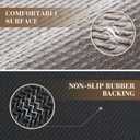 RESARE Non Slip Bath Mat - Machine Washable Bathroom Rug, Super Absorbent, Quick Dry, Ultra Soft, 17"x24", Light Grey