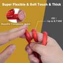 4 Gauge 4 AWG 50 Ft Black+50 Ft Red Power/Ground Wire Cable, True Spec Transparent Flexible Soft Touch Welding Battery Cable for Car Audio, Speaker, Solar, Marine, Generator, Automotive, RV