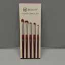 BK BEAUTY - BRUSH SET FOR HOODED OR SMALLER EYES (5PC) - Eyeshadow Brush Set for Blending, Smudging & Defining Eyeshadow and Eyeliner | Premium Eye Makeup Brushes for Precise Application
