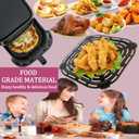 6QT Air Fryer Grill Plate for Bella Pro Series/Paris Hilton Air Fryers, Upgraded Grill Pan Crisper Plate Rack Tray Grate Grid Shelf for 6QT Paris Hilton Air Fryer, Dishwasher Safe, Nonstick