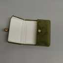 Velvet Necklace Pendant Gift Box Jewelry Display Storage Case (Olive Green)