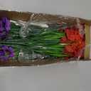 Der Rose 24 Bundles Artificial Flowers for Outdoors Fake Spring Flowers Plants UV Resistant for Home Garden Porch Window Wedding Decor