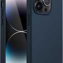 JETech Silicone Case for iPhone 14 Pro 6.1-Inch, Silky-Soft Touch Full-Body Protective Phone Case, Shockproof Cover with Microfiber Lining (Navy)