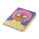 Olimpia Zagnoli Blue Midsized Blank Notebook