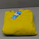 MAGCOMSEN Women's Sherpa Lined Sweatshirts Thermal Casual Crewneck Fleece Pullover Winter Warm Thick Tops (Large, Yellow)