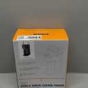 Single Serve One Cup Coffee Maker, for K Cups and Grounds, Mini Coffee Maker with Portable Handle, 6 to 12 Oz Brew Size, for Travel, Camping, Office, RV and Dorm, 120V, Black and Gold