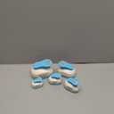 BearBoss 5 Square Paper Punch Set, Different Sizes, Scrapbooking Crafting Tool, Classic White