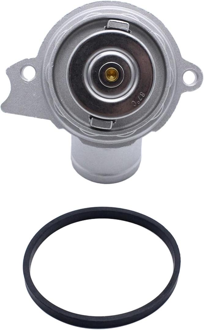 Engine Coolant Thermostat Housing Assembly Compatible with M-ercedes-Benz C240 C280 C320 CL500 E320 E430 E500