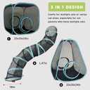 Outdoor Cat Enclosures, Cat Tunnels Catio Tents Cubes for Indoor Cats with Play Ball, Collapsible Outside Playpen Tunnel for Kitty, Rabbit, Puppy and Small Animals