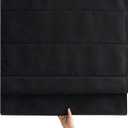 Blackout Roman Shades Cordless for Windows, Pull Down Window Shades Blinds with Heavy 430GSM Chenille & White Backing & Thermal Insulated & Hidden Cords, 20x64 Inches (Black) 