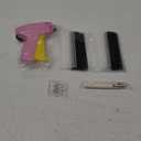 Stitch Gun for Clothes, Stitchy Quick Clothing Fixer, Micro Tagging Gun for Clothing, Mini Sticky Sewing Gun, Stichy Fix Gun, Includes 6 Needles, 1 Scissors, 2000 Black & 2000 White Fasteners (Pink Yellow)