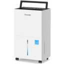 Glowells 4200 Sq.Ft Energy Star Dehumidifier for Basement with Drain Hose, 50 Pints Dehumidifiers for Home, Large Room, RV, Three Modes, Intelligent Humidistat, Quiet Smart Compressor, Auto Defrost