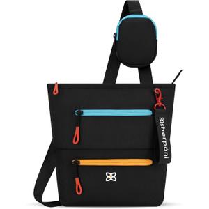 Sherpani Sadie, Nylon Crossbody Bag, Lightweight Shoulder Bag, Travel Cross Body, Crossbody Purse for Women, RFID Protection, Removable Coin Purse, Travel Gift (Chromatic Classic)