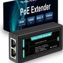 1 in 2 Out Gigabit PoE Extender, NICGIGA 2 Port PoE Repeater 100 Meters(328 ft),IEEE 802.3af/at Power Over Ethernet PoE Splitter to 2 PoE Devices Like IP Cameras, IP Phone, Wireless AP