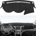 YOJOJOCO Dash Cover for Hyundai Sonata 2014 2013 2012 2011 Accessories Flannel Dashboard Cover Dash Mat Center Console Cover Sunshield Protector Pad