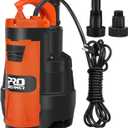 Sump Pump, Prostormer 3500 GPH 1HP Submersible Clean/Dirty Water Pump with Build-in Float Switch for Pool, Pond, Garden, Flooded Cellar and Irrigation