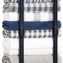 Industrial Pipe Towel Rack for Rolled Towels,Towel Rack for Bathroom,Wall Mounted Metal Towel Holders for Small Bathroom,Bathroom Organizer Storage,5.5" W x 30" H,Black