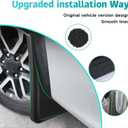 Mud Flaps Compatible with Ford Ranger Accessories 2026 2025 2024 Splash Guards All Weather Fender Guard Mudguards Sediment Protection No Need to Drill Holes(Won't Fit Raptor)