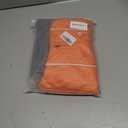 Dog Winter Coat, Adjustable Quilted Dog Snow Jacket with Fleece Lining, Water Resistant Pet Apparel for Cold Weather, Warm Large Doggie Coat with Leash Hole and Reflective Strip, NewOrange Large