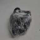 MECCANIXITY Battle Rope 20ft x 1 Inch Polyester Workout Rope Heavy Fitness Exercise Rope for Strength Training Home Gym Muscle Building, Black