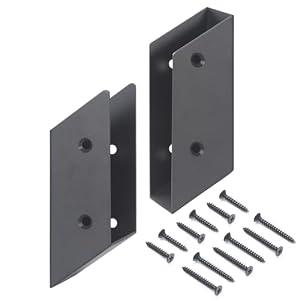 WOCEPU 35° Stair Angle Stainless Steel Deck Railing Brackets Connectors for 2"x4" (Actual 1.5"x3.5") Railing Wood Post (4 Pair)