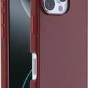 OtterBox iPhone 16 Pro - Symmetry MagSafe Case - Ultra-Slim - Raised Edges Protect Camera & Screen - Non-Retail Packaging - Brick Red