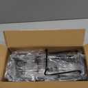 Shower Caddy Over the Door Organizer: Bath Rack Hanging Over Glass with Hooks - Storage Shelf Inside Bathroom for Shampoo - Matte Black