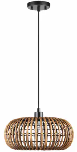 Globe Plug-in FITZ Pendant Light Hanging Light Fixture For Living Room NEW