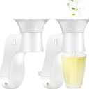 Wall Fragrance Plug in Air Freshener- Plug in Diffuser with Night Light Compatible with Bath and Body Works Wallflowers Refill, ETL Certified Rotatable plug, Scent Control Plug for Home Office (2PCS) (White)