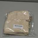 Sotiff 80 Pcs Microfiber Jewelry Pouch 8x8 cm Jewelry Packaging Bag Luxury Small Gift Bag for Small Business Envelope Style Bracelet Packaging Bow Tie Microfiber Pouch with Strings Divider(Khaki)