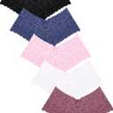 Sexy Women's Underwear Lace Shorts V Waist Breathable Cheeky Panties Boyshorts Underwear Women 5 Pack (XX-Large)