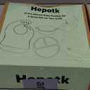 27 Pack Silicone Baby Feeding Set, Hepotk BPA-Free Food Grade Baby Feeding Essentials Utensils, Second Stage Baby Food Eating Utensils, Set of 3 babies (Brown, Blue, Green)